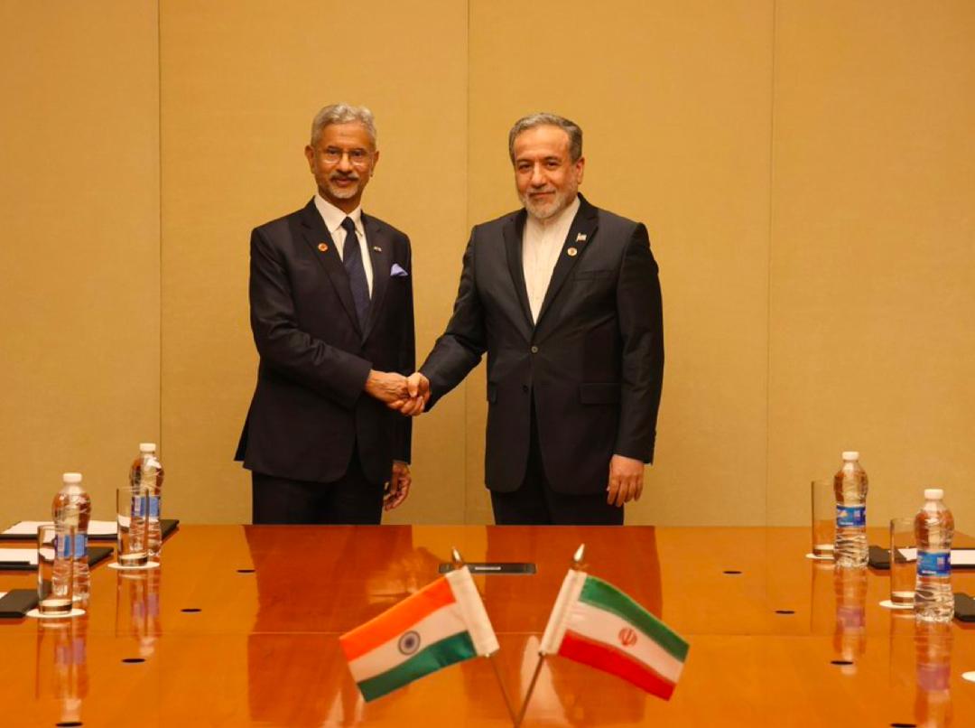  EAM Dr. S. Jaishankar met FM Abbas Araghchi on the sidelines of SCO Foreign Ministers Meeting in Tianjin.
