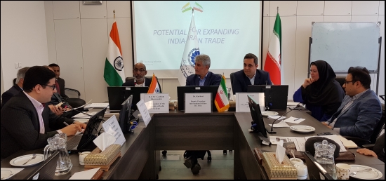  Ambassador Mr. Gaddam Dharmendra addressing the participants during an event on “Potential for Expanding India-Iran Trade” held in Tehran on March 13, 2019.
