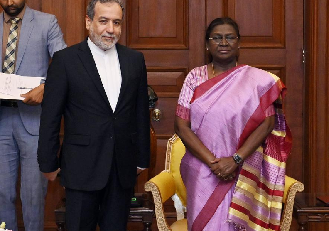  Minister of Foreign Affairs of Iran, Dr. Abbas Araghchi called on President Droupadi Murmu at Rashtrapati Bhavan.