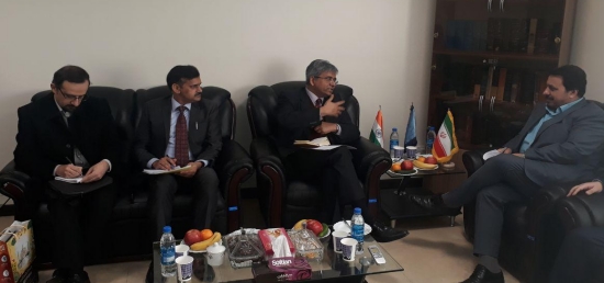  Ambassador Saurabh Kumar meeting Deputy Justice Minister for Human Rights and Civil Liberties
Mahmoud Abbasi in Tehran on January 14, 2018